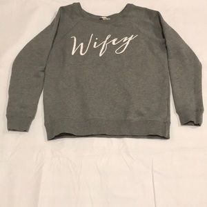 Wifey Grey Sweatshirt
